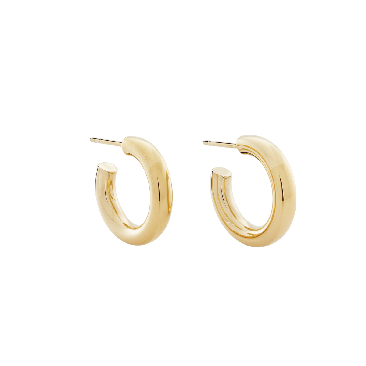 Little Chubbies Hoops. Gold Vermeil.
