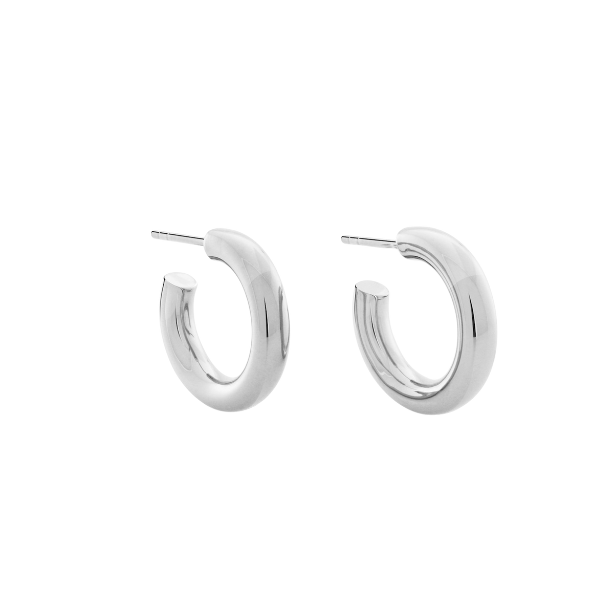 Little Chubbies Hoops. Sterling Silver.