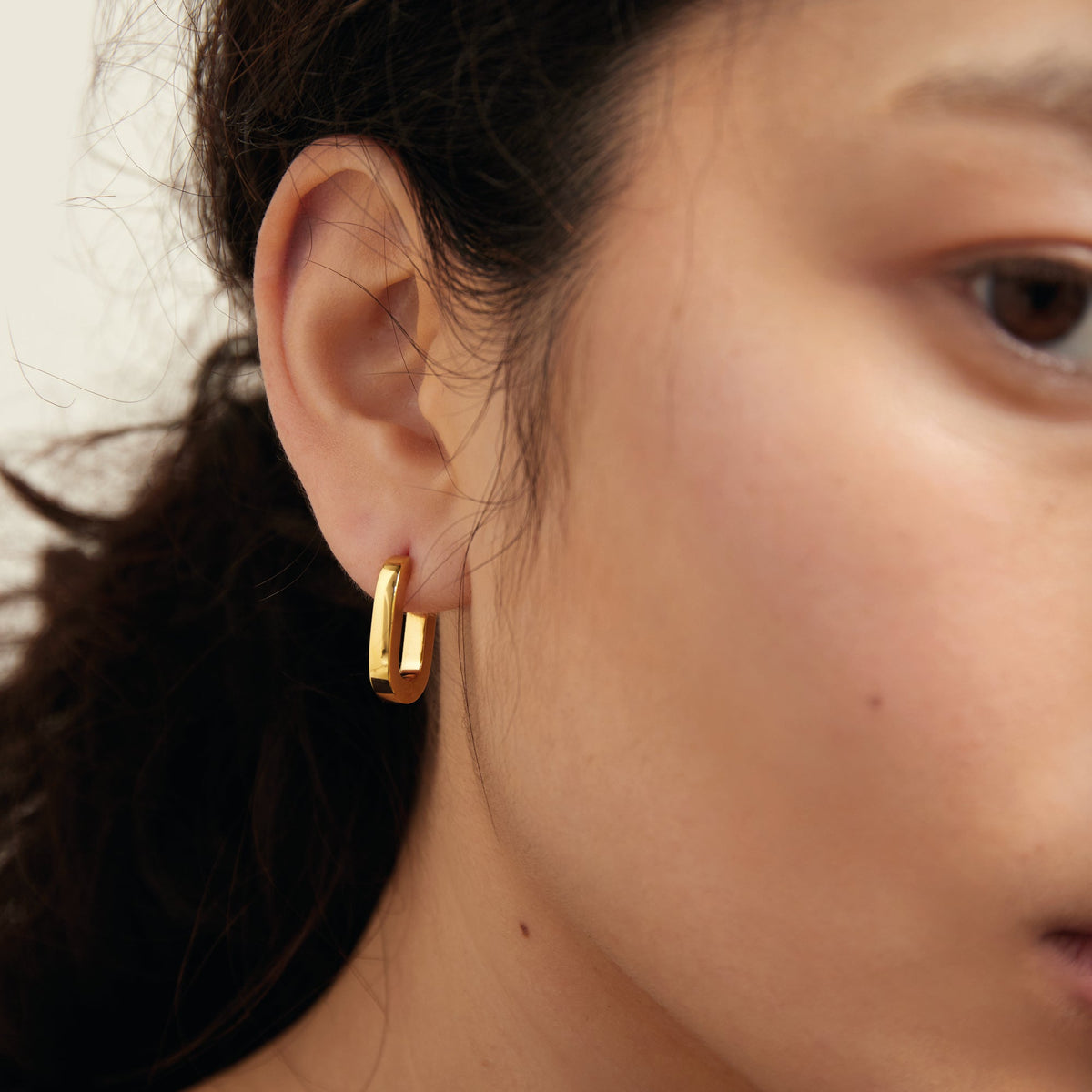 Plump Remie Hoop Earrings, Gold Vermeil